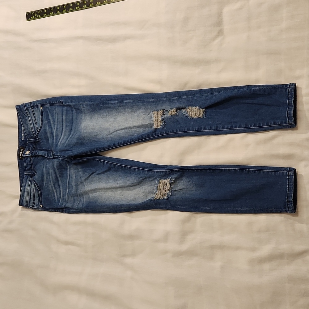 Bebe jeans Heartbreakerā Skinny women's 27 blue denim distressed